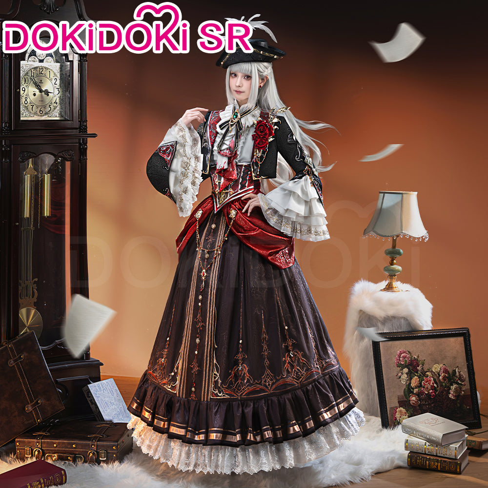 【Size S-4XL】DokiDoki-SR Game Love And Deepspace Cosplay Protagonist MC Crimson Rapture Costume Silverwing Fiend Crimson Feast Sylus