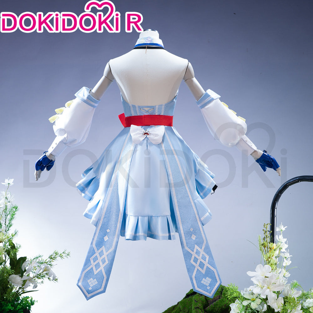 【Size S-2XL】DokiDoki-R Anime Cosplay Costume Summer Outfit Blue Dress Cute