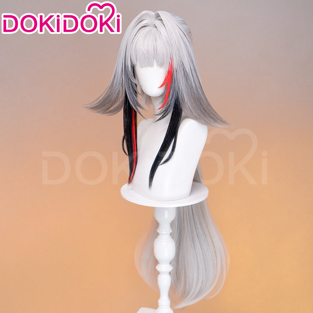 【Ready For Ship】DokiDoki Game Zenless Zone Zero Cosplay Ye Shunguang Wig Long Straight Brown / Grey White Hair ZZZ Ye Shun Guang
