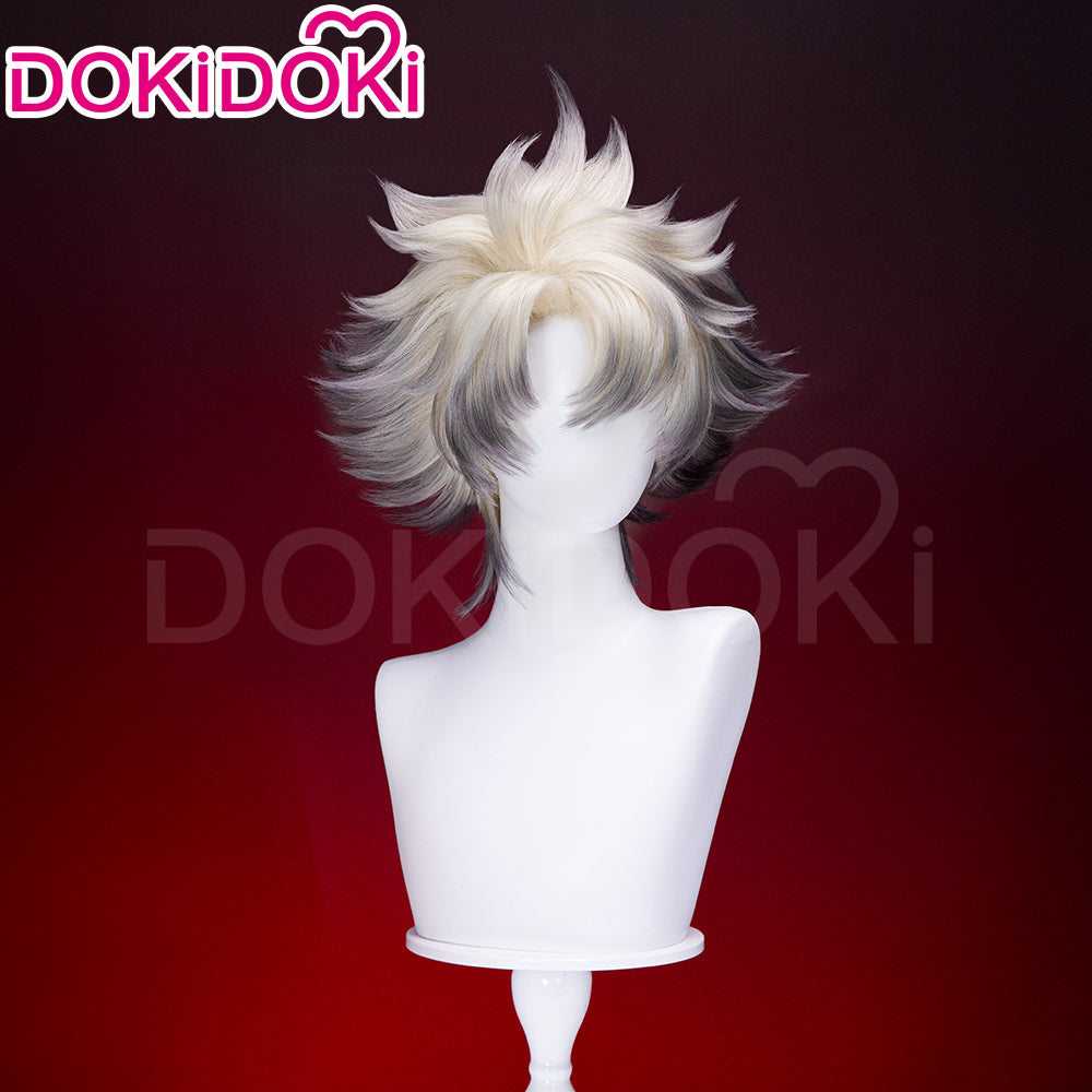 【US LOCAL SHIPPING 】DokiDoki Anime GACHIAKUTA Cosplay Rudo Surebrec Wig Short White Black Hair