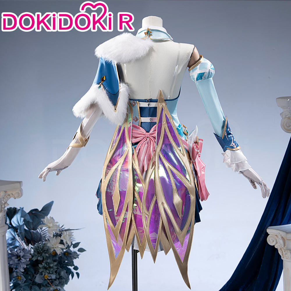 【Partially Ready For Ship】【Size S-2XL】DokiDoki-R Game Genshin Impact Cosplay Vesna Costume Snezhnaya Sudden Snow