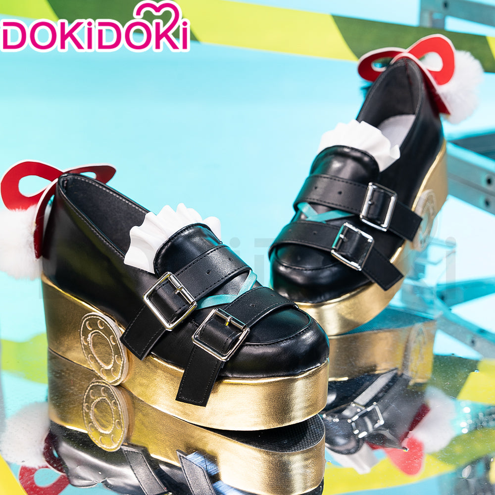【Partially Ready For Ship】DokiDoki Game Zenless Zone Zero Cosplay Dialyn Shoes Black Gold ZZZ