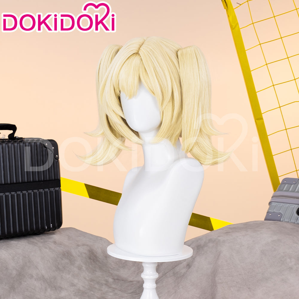 【Ready For Ship】DokiDoki Game Zenless Zone Zero Cosplay Burnice Whita Wig Short Straight Light Yellow Hair ZZZ