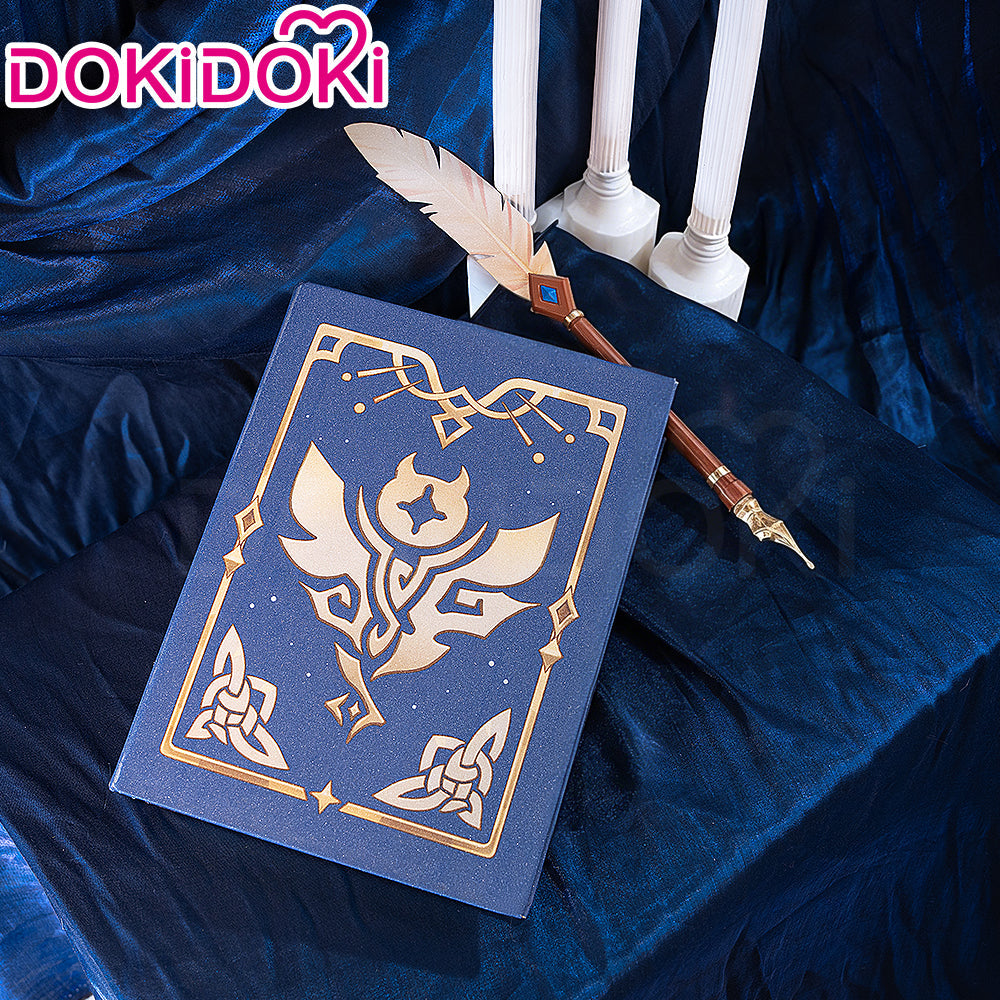 DokiDoki Game Genshin Impact Cosplay Nicole Reeyn Prop Diary " N " Song of the Welkin Moon