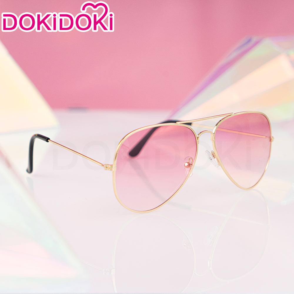 【Ready For Ship】DokiDoki Game Honkai: Star Rail Cosplay Aventurine Wig / Ear Clip / Hat / Bracelet Short Straight Yellow Hair Shajin/ Tattoo Stickers / Glasses Sunglasses / Poker Prop