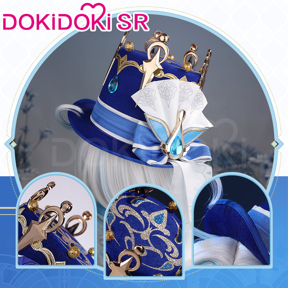 【Ready For Ship】【Size S-2XL】DokiDoki-SR Game Genshin Impact Cosplay Fontaine Furina Costume Dark Furina Focalors Halloween