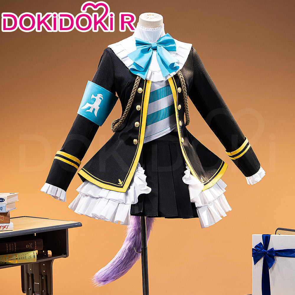 【In Stock】DokiDoki-R Game Cosplay The Final Battle Uniform In Black White