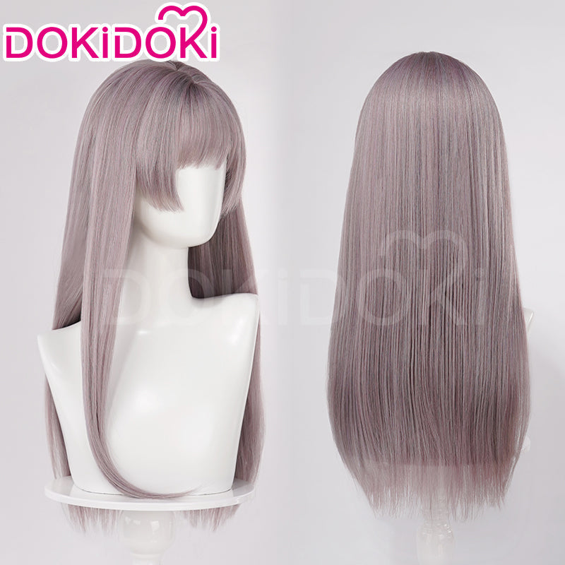 【Partially Ready For Ship】DokiDoki Game Love And Deepspace Cosplay Main Character Wig / Earrings /Ear Clips  Long Straight Pink/ Dark Green/ Black Hair Protagonist  MC