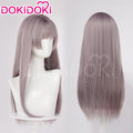 【Partially Ready For Ship】DokiDoki Game Love And Deepspace Cosplay Main Character Wig / Earrings /Ear Clips  Long Straight Pink/ Dark Green/ Black Hair Protagonist  MC