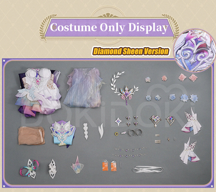 【Ready For Ship】【Size S-2XL】DokiDoki-SR Game Honkai: Star Rail Cosplay Cyrene Diamond Sheen / Laser Sheen Costume Adult Cyrene Halloween
