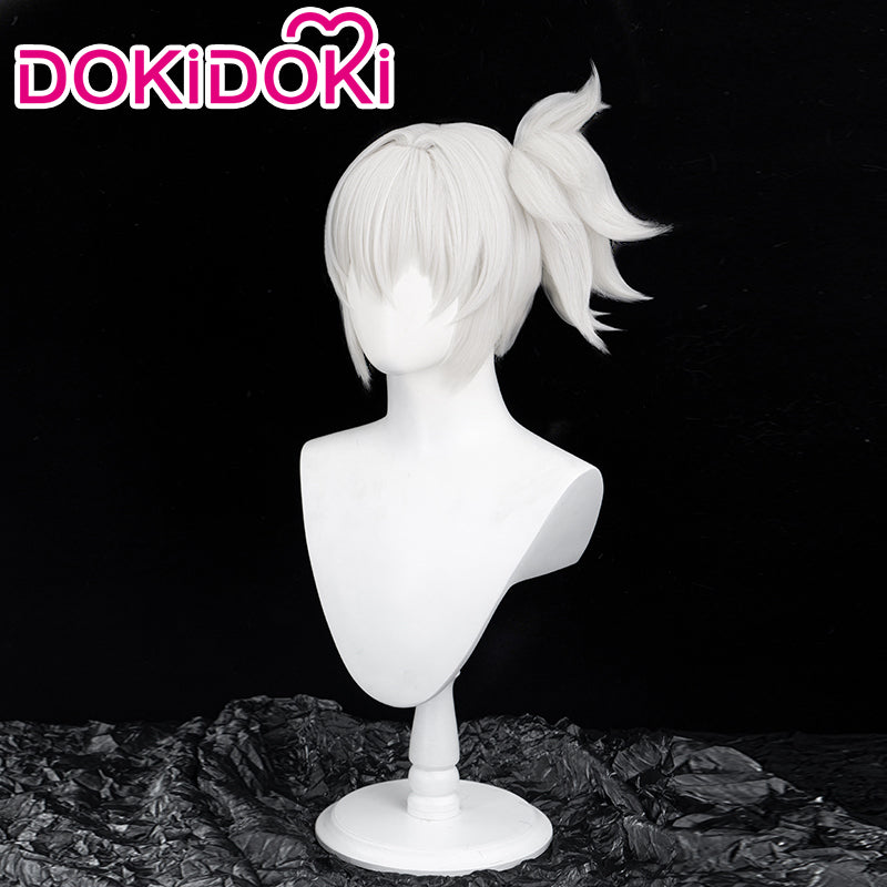 【White Ver Ready For Ship】DokiDoki Game Zenless Zone Zero Cosplay Soldier 11 Cosplay Wig Short Silver