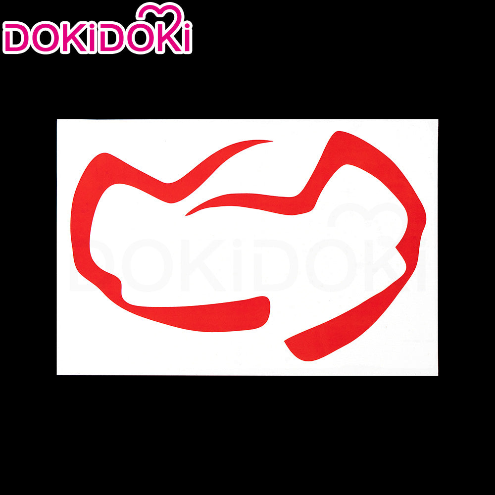 【Ready For Ship】DokiDoki Game Honkai: Star Rail Cosplay Mydei Wig / Tattoo Long Curly Golden Orange Gradient Hair