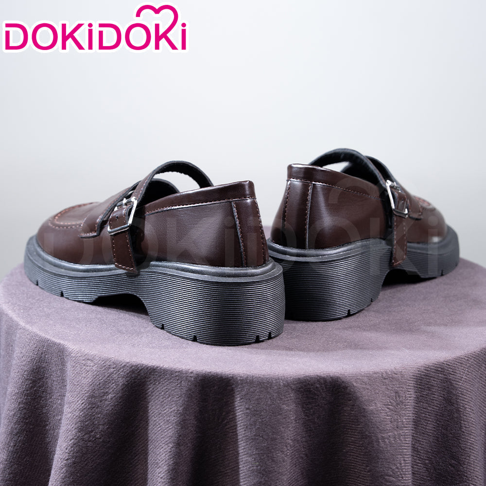 DokiDoki Anime Game Cosplay Brown Shoes College Uniform Shoes