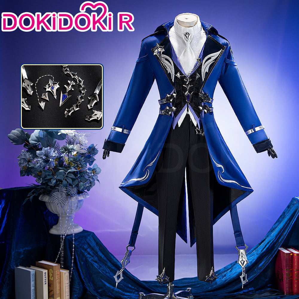 【Partial Ready For Ship】【Glowing】【Size S-3XL】DokiDoki-R Game Genshin Impact x FES Cosplay Flins Costume Song of the Welkin Moon Kyryll Chudomirovich Flins Nod Krai
