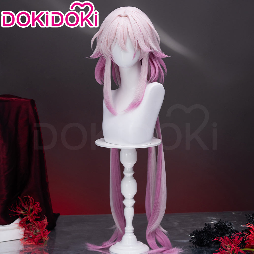 【US/EU Local Shipping】DokiDoki Game Honkai: Star Rail Cosplay Evernight Wig Long Pink March 7th SP