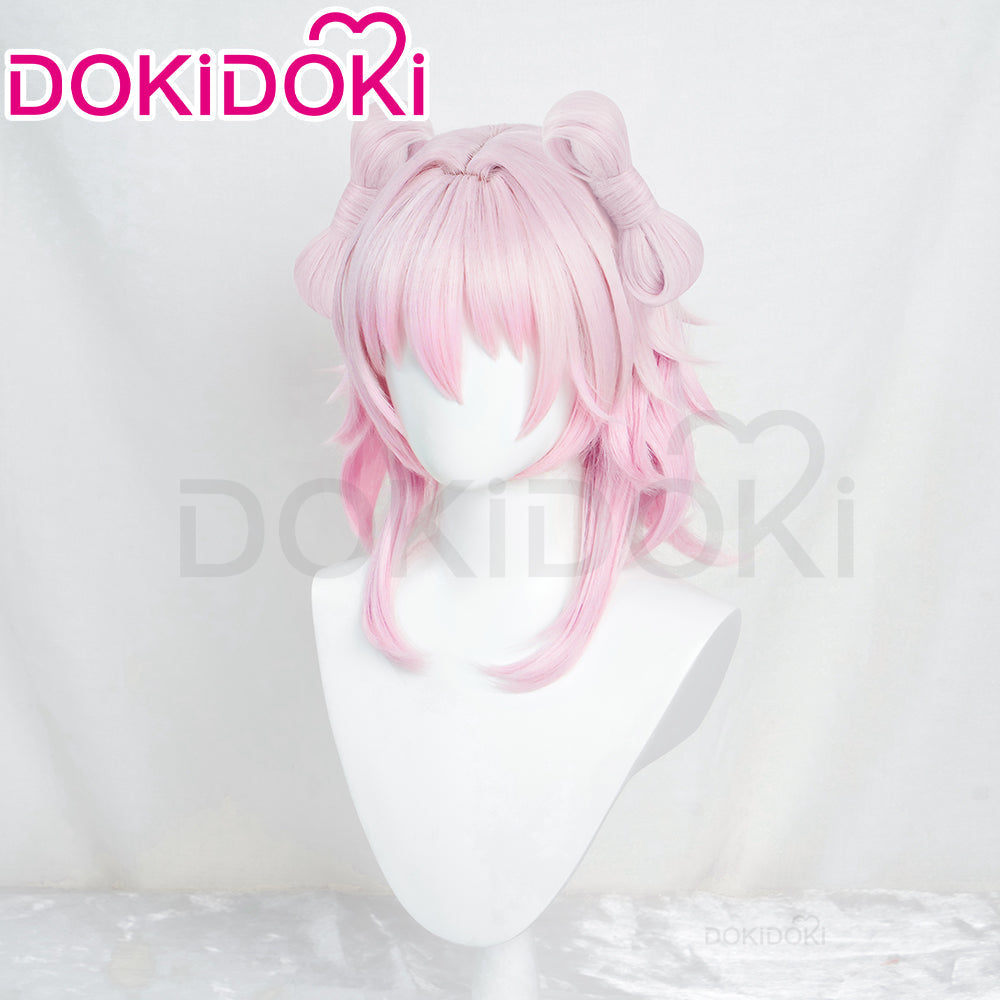 【Partially Ready For Ship】DokiDoki Game Honkai: Star Rail Cosplay March 7th  Wig / Earclip Short Pink Nascent Spring