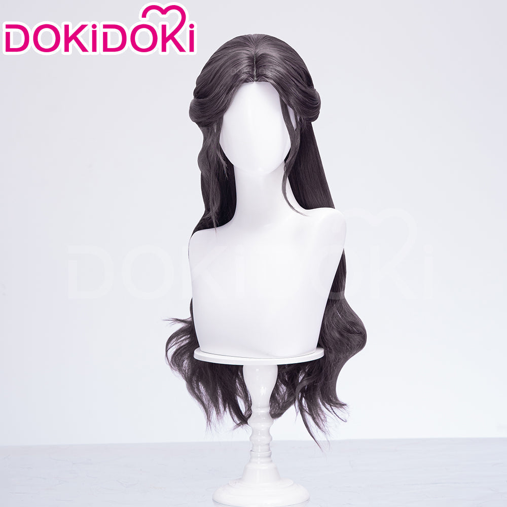 【Ready For Ship】DokiDoki Game Love And Deepspace Cosplay Main Character Lemuria Sea God Wig / Bracelet Long Curly Black Hair MC Submerged Eclipse Rafayel