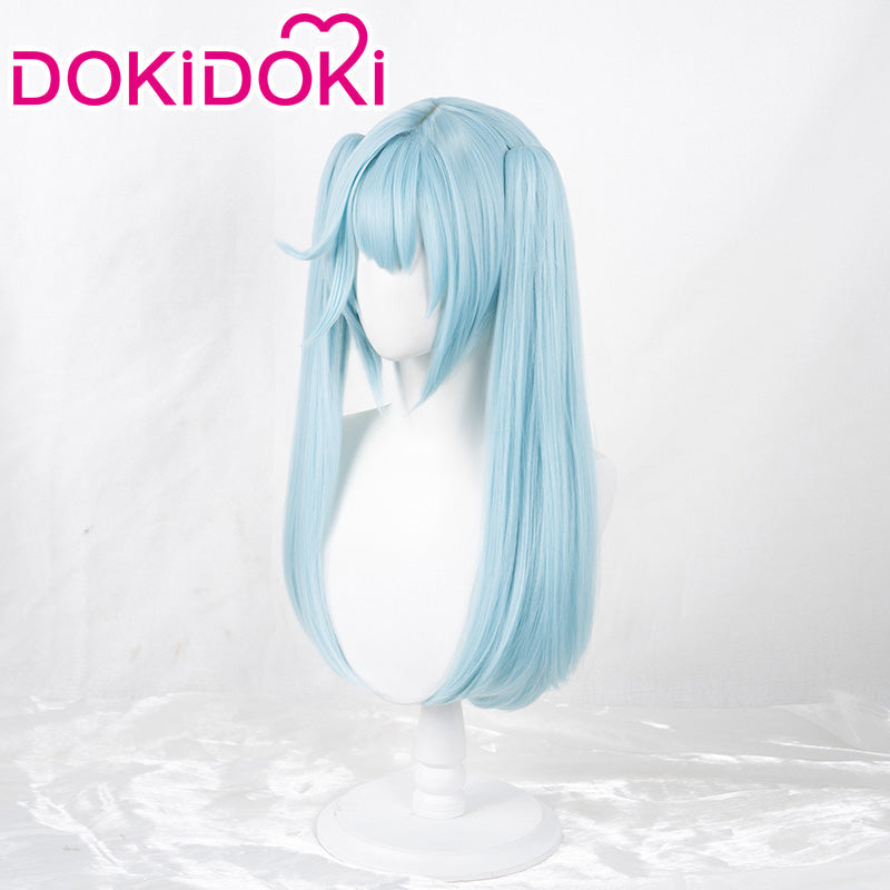 【Ready For Ship】DokiDoki Game Genshin Impact Cosplay Faruzan Wig Long Blue-green