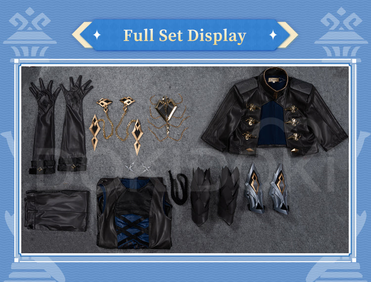 【Partially Ready For Ship】【Size S-4XL】DokiDoki Game Genshin Impact Cosplay II Capitano Costume The Captain / Cape
