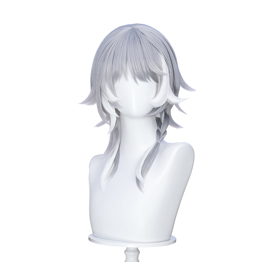 【US/EU LOCAL SHIPPING 】  DokiDoki Game Honkai: Star Rail Cosplay Cipher Wig Long Straight Blue Gray White Highlights Hair