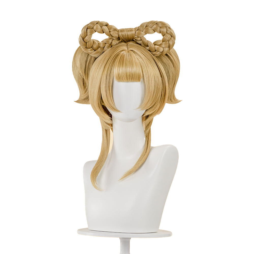 【Ready For Ship】【Last Batch】DokiDoki Game Genshin Impact Cosplay  Yaoyao Wig Women Yao Yao Light Brown Wig
