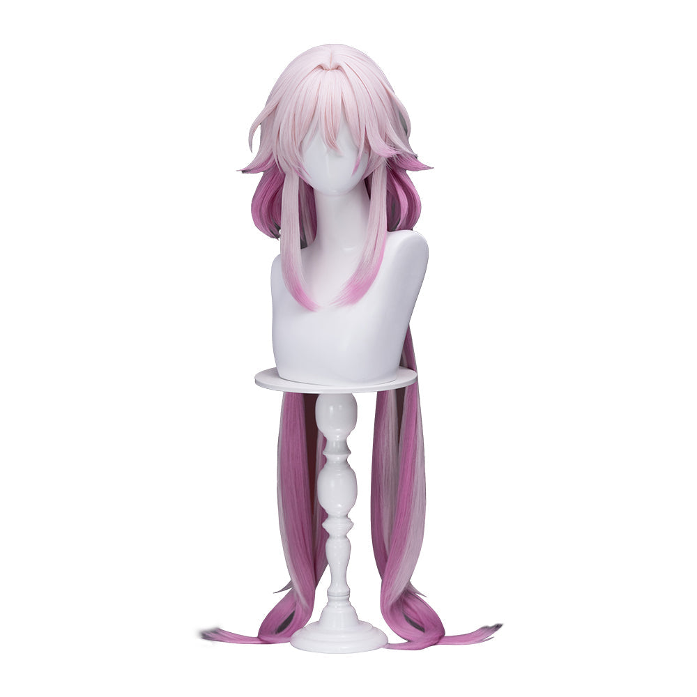【US/EU Local Shipping】DokiDoki Game Honkai: Star Rail Cosplay Evernight Wig Long Pink March 7th SP