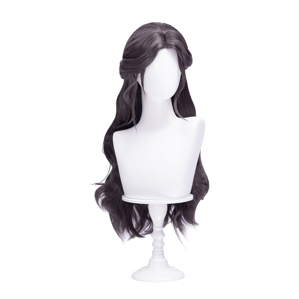【Ready For Ship】DokiDoki Game Love And Deepspace Cosplay Main Character Lemuria Sea God Wig / Bracelet Long Curly Black Hair MC Submerged Eclipse Rafayel
