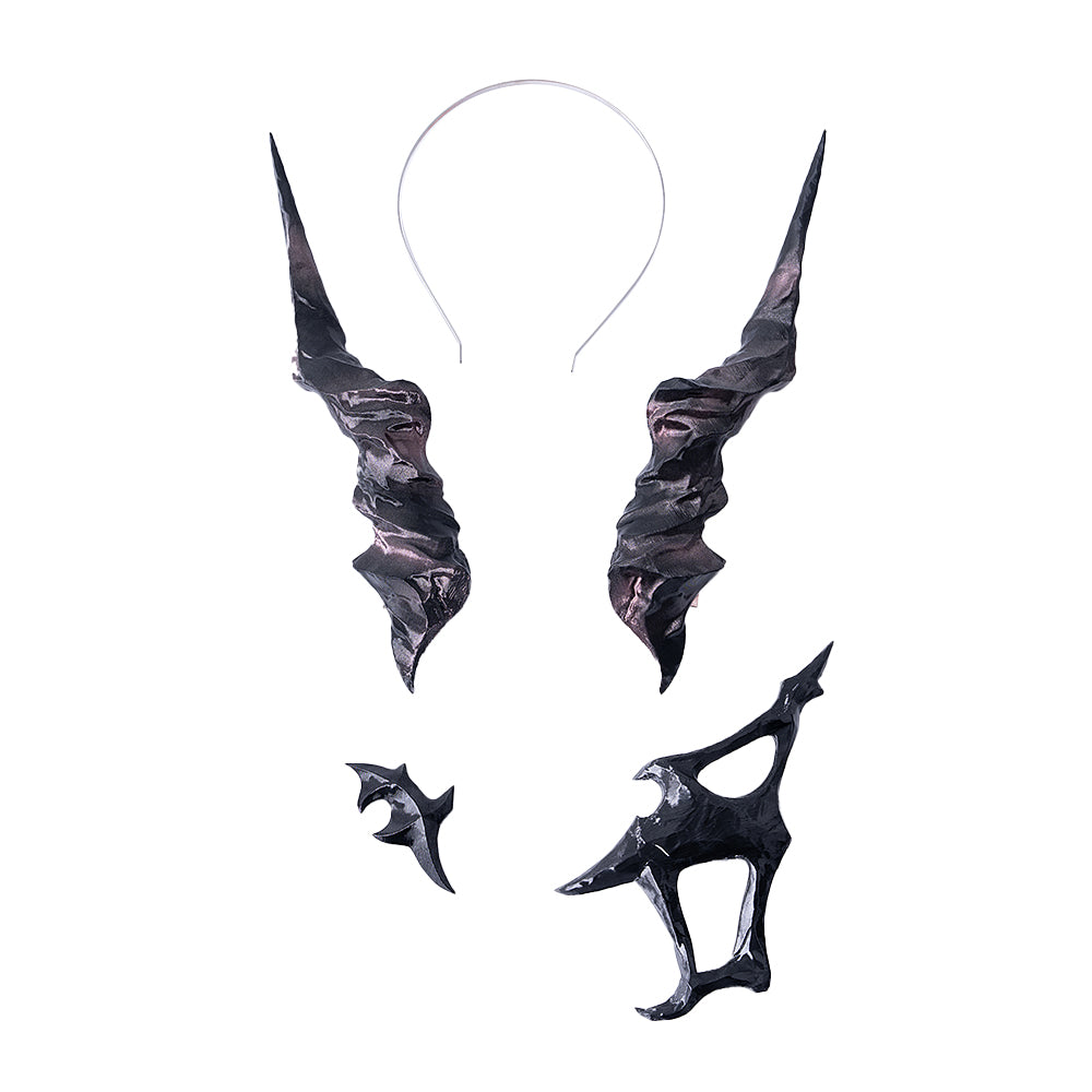 【Partially In Stock】DokiDoki Game Love And Deepspace Cosplay Protagonist Main Character / Sylus Prop Horns Abyssal Shadow Headwear Abysm Sovereign Companion Headwear