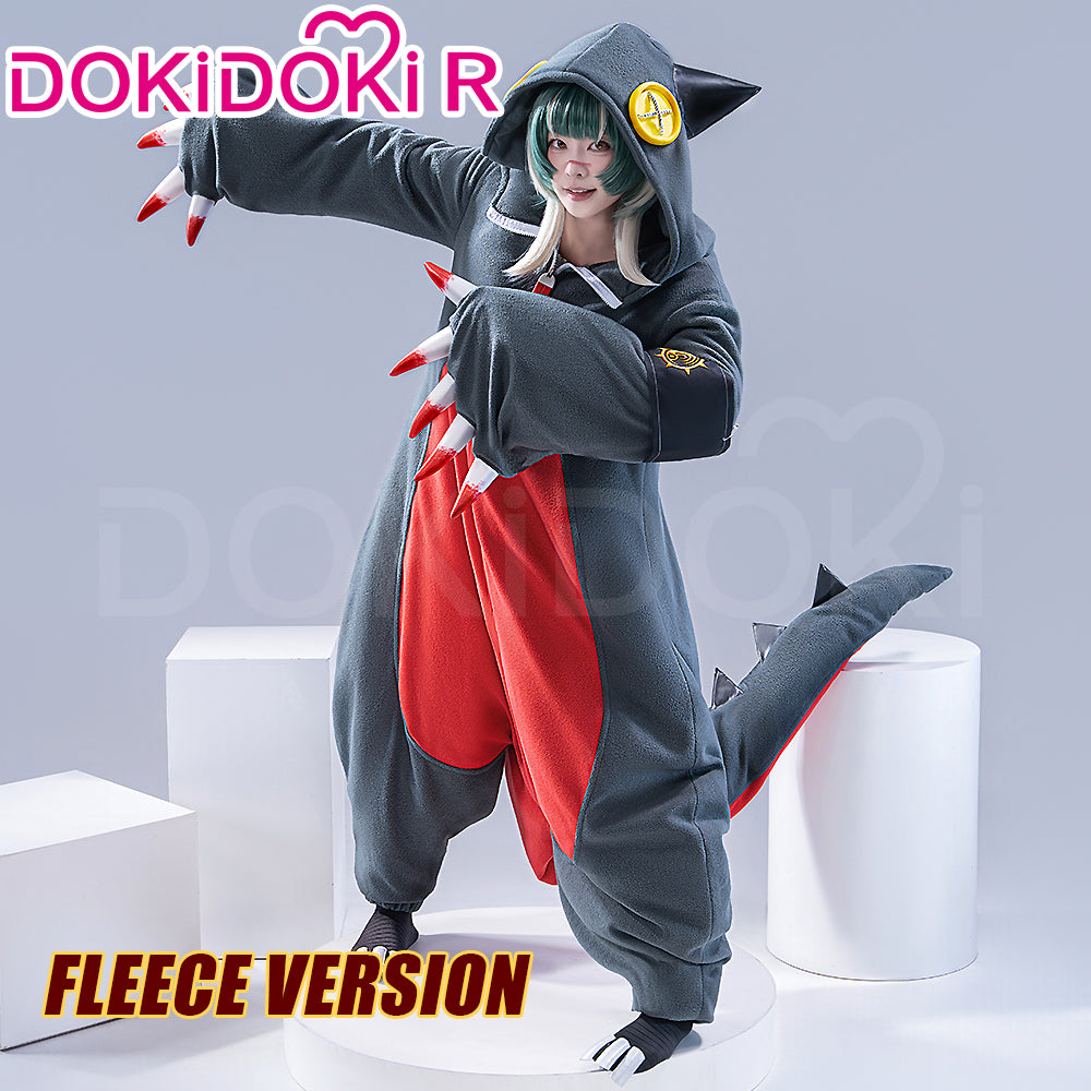 【US/EU LOCAL SHIPPING】【Size S-3XL】DokiDoki-R Anime GACHIAKUTA Cosplay Guita Costume Cute Pajamas With Shoes Fleece / Trench Coat Fabric Version