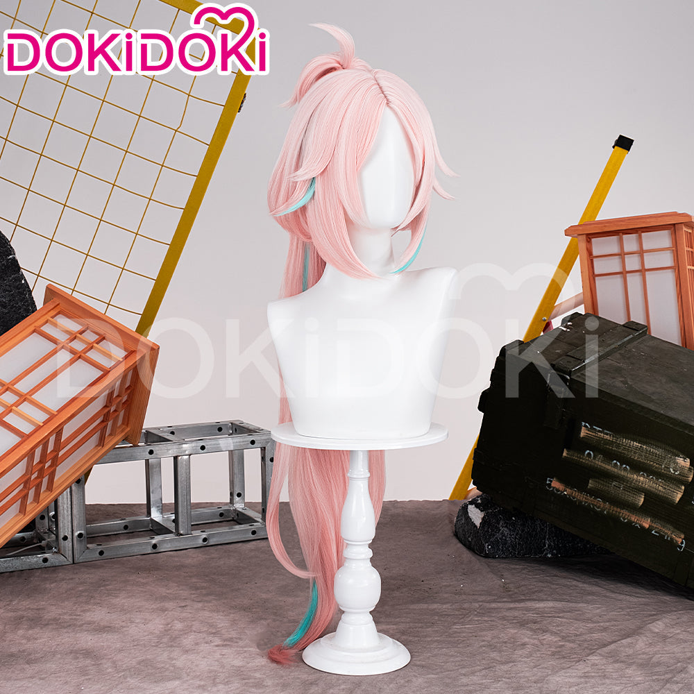 【Ready For Ship】DokiDoki Game Honkai: Star Rail Cosplay Rappa Wig Long Straight Pink