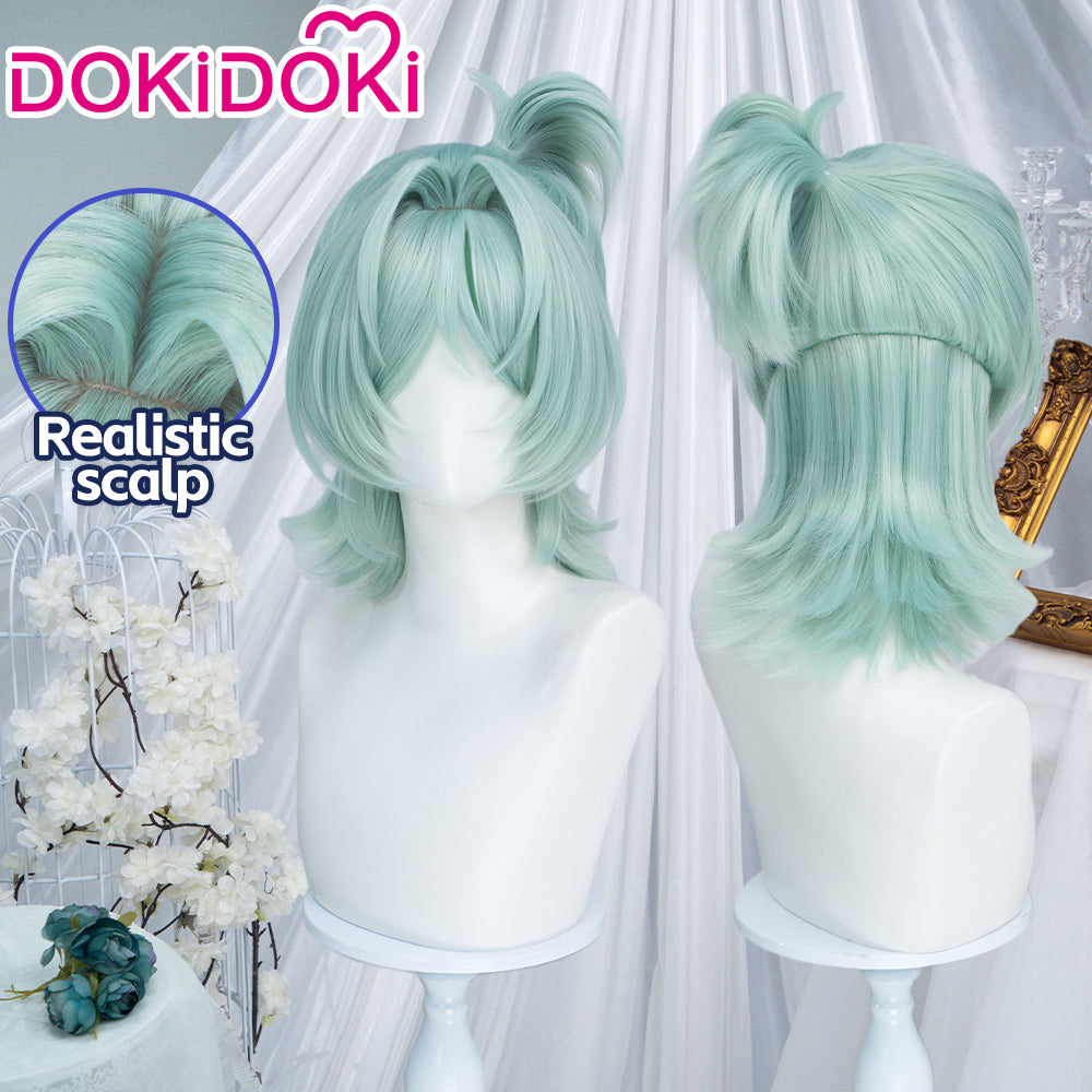 DokiDoki Game Zenless Zone Zero Cosplay Roxy Wig Long Green Hair ZZZ