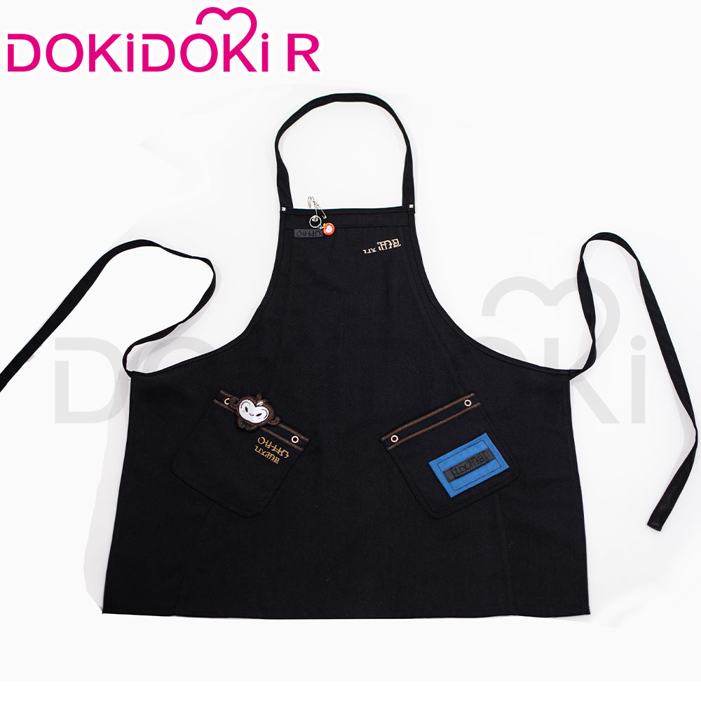 【In Stock】DokiDoki-R Game Love and Deepspace Cosplay Caleb Costume Black Apron Indulgent Scheme