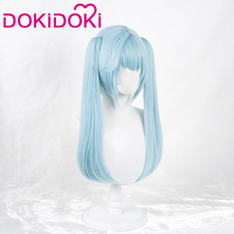 【Ready For Ship】DokiDoki Game Genshin Impact Cosplay Faruzan Wig Long Blue-green