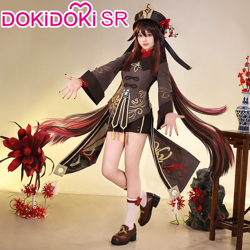 【Ready For Ship】【Size S-2XL】DokiDoki-SR Game Genshin Impact Hutao Cosplay Costume Hu Tao Costume Halloween