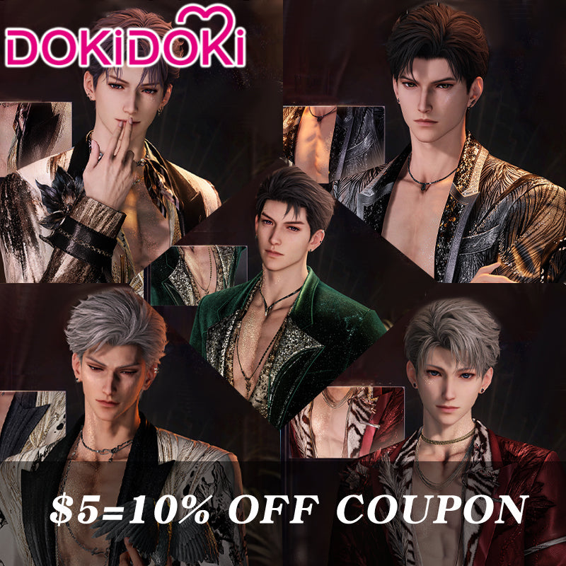 【POLL】$5 Deposit =10% OFF Coupon Love And Deepspace Cosplay Xavier: Bound by Starlight / Rafayel: Alluring Hues / Zayne: Past Midnight / Sylus: Nightly Duet / Caleb: Spoils of Night Costume DokiDoki&nbsp;