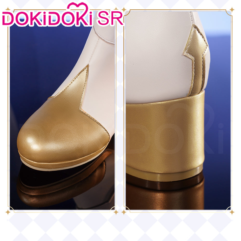 【Ready For Ship】【7 Diffrent Lights】【Short Ver. Shoes Last Batch】DokiDoki-SSR Game Genshin Impact Traveler Lumine Cosplay Costume Ying /Shoes