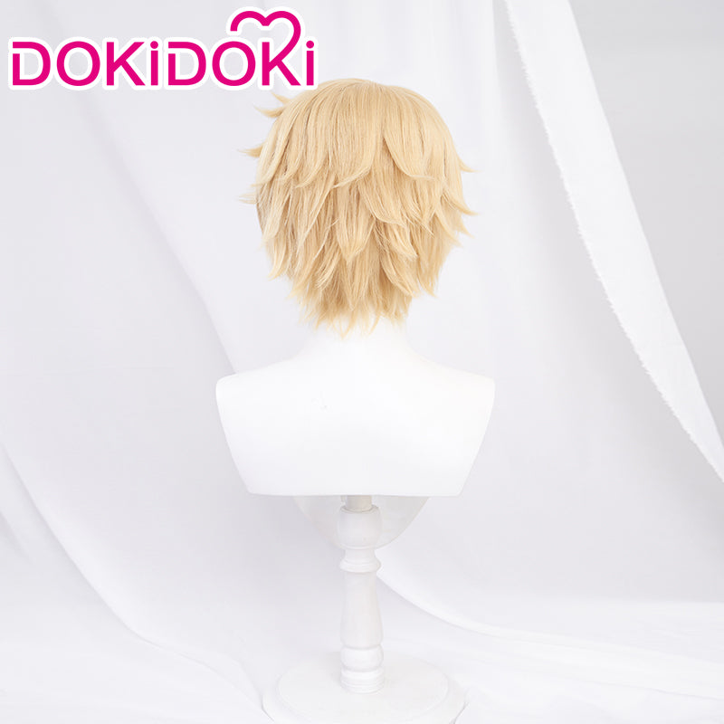 DokiDoki Game Honkai: Star Rail Cosplay Gepard Landau Wig Gold Short