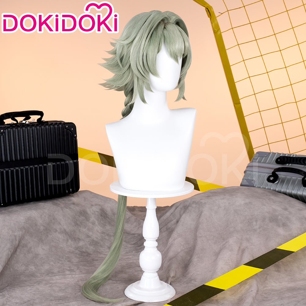 【Ready For Ship】DokiDoki Game Zenless Zone Zero Cosplay Caesar King Wig Long Straight Green Hair ZZZ
