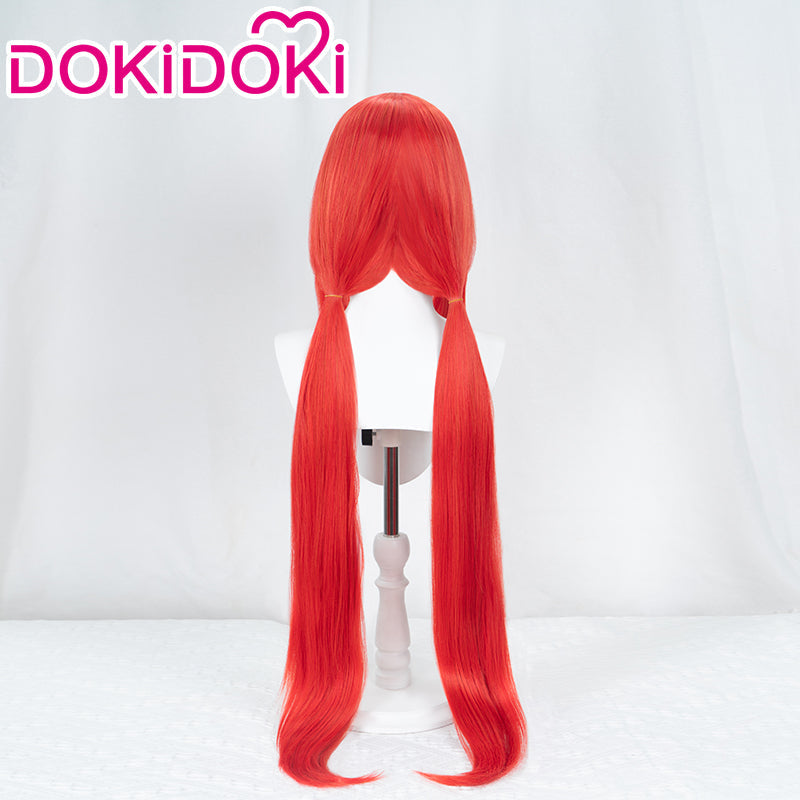 【Ready For Ship】DokiDoki Game Genshin Impact Wig Cosplay Nilou Sumeru Long Red