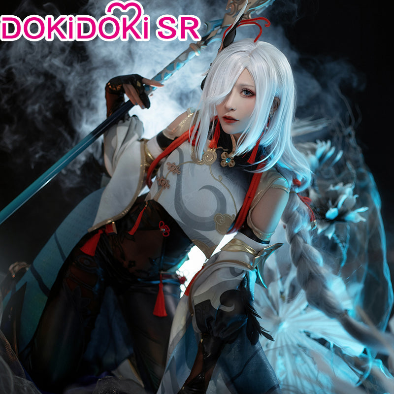 【Size S-2XL】DokiDoki-SR Game Genshin Impact Shenhe Cosplay Costume Shen He