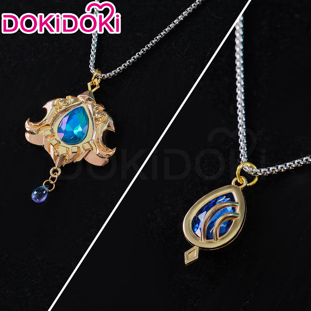 【In Stock】DokiDoki Game Genshin Impact Cosplay Fontaine Focalors Furina/ Neuvillette  Necklace