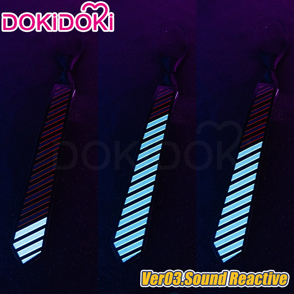 【In Stock】DokiDoki Tie LED Technological Sense Dance Party Performance Decoration