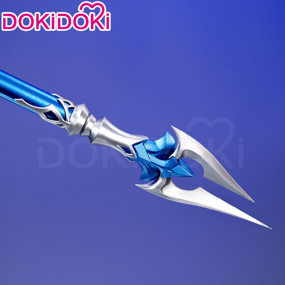 【Glowing】DokiDoki Game Genshin Impact Cosplay Flins Polearms Prop Blood­soak­ed Ruins