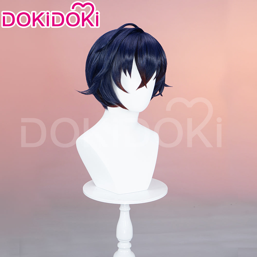 【Partially Ready For Ship】DokiDoki Game Zenless Zone Zero Cosplay Belle Cosplay Wig Short Purple / Hairpin Summer Skies ZZZ
