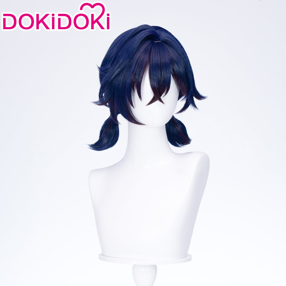 【Partially Ready For Ship】DokiDoki Game Zenless Zone Zero Cosplay Belle Cosplay Wig Short Purple / Hairpin Summer Skies ZZZ