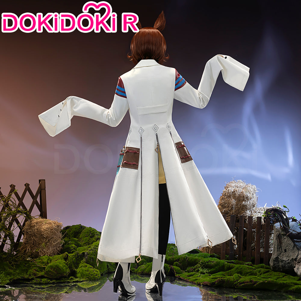 【Size XS-3XL】Dokidoki-R Anime Cosplay White Coat With Sweater Costume Cute