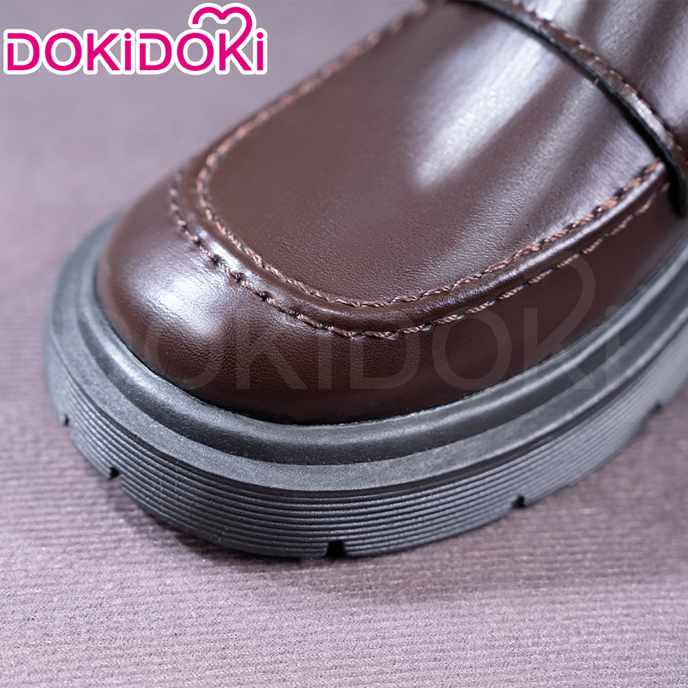 DokiDoki Anime Game Cosplay Brown Shoes College Uniform Shoes