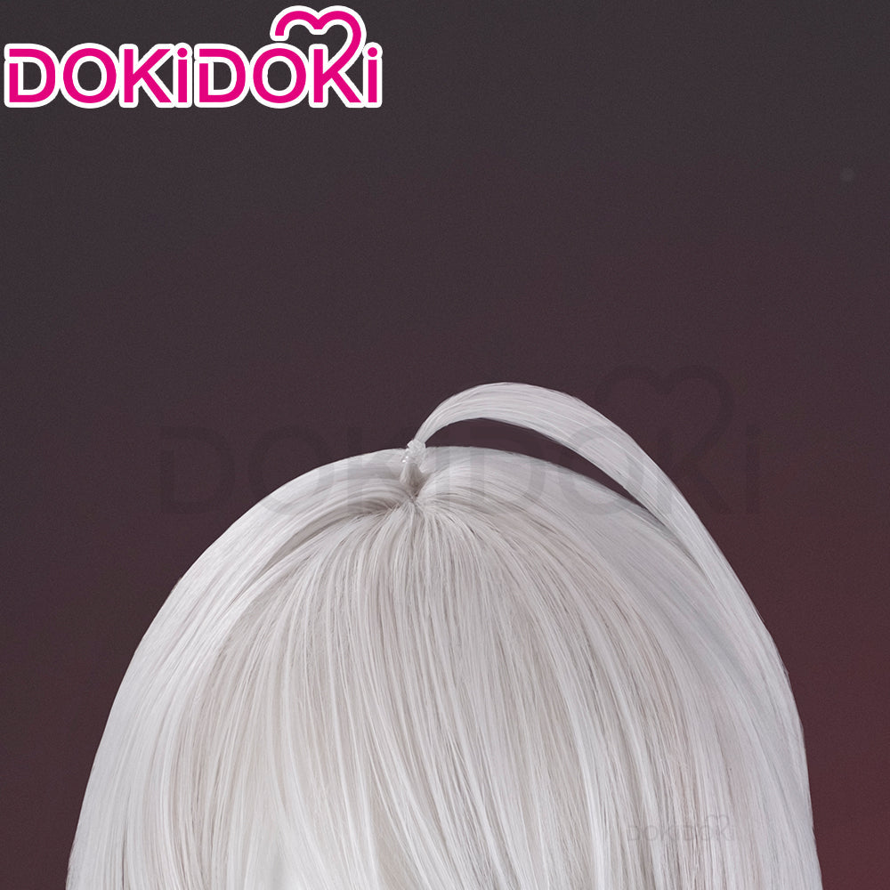 【Partially Ready For Ship】DokiDoki Game Honkai: Star Rail Cosplay Acheron/ Second Form Wig Long Straight Purple/ Grey Gradient Hair/ Tattoo Stickers