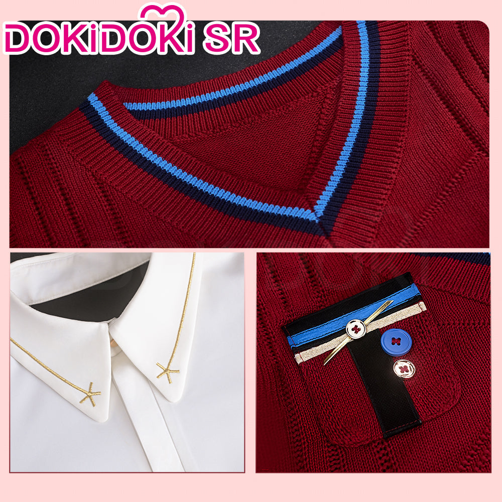 【Ready For Ship】DokiDoki-SR Game Love and Deepspace Cosplay Rafayel Costume Red Maple Leaves Red Sweater