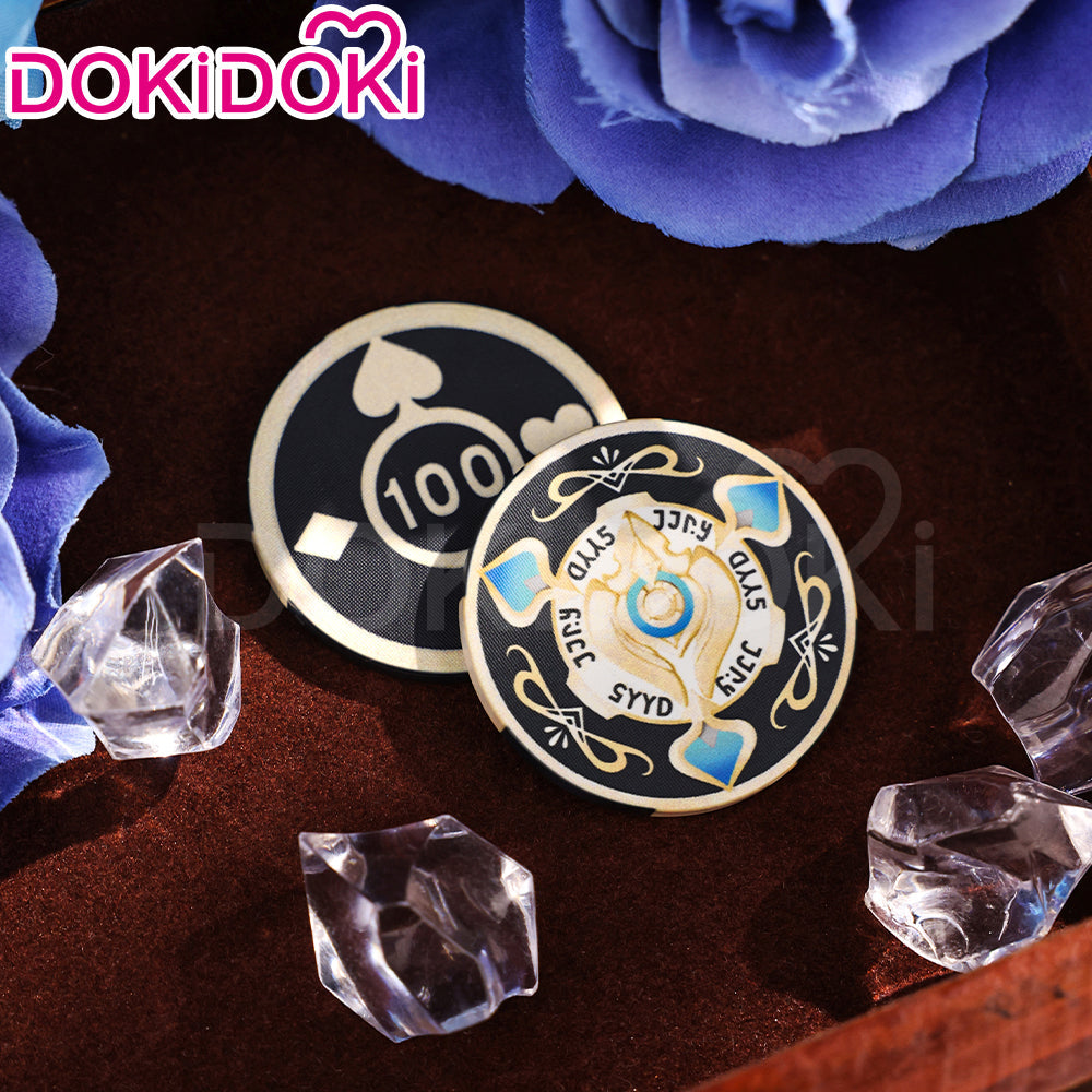 【Ready For Ship】DokiDoki Game Honkai: Star Rail Cosplay Aventurine Bargaining Chip Props Accessory Coin / Dice